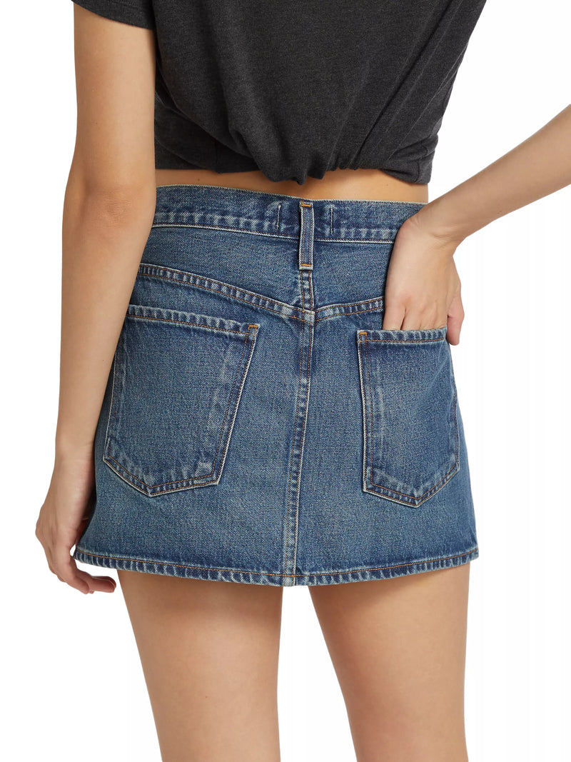 AGOLDE Alek Denim Mini Skirt