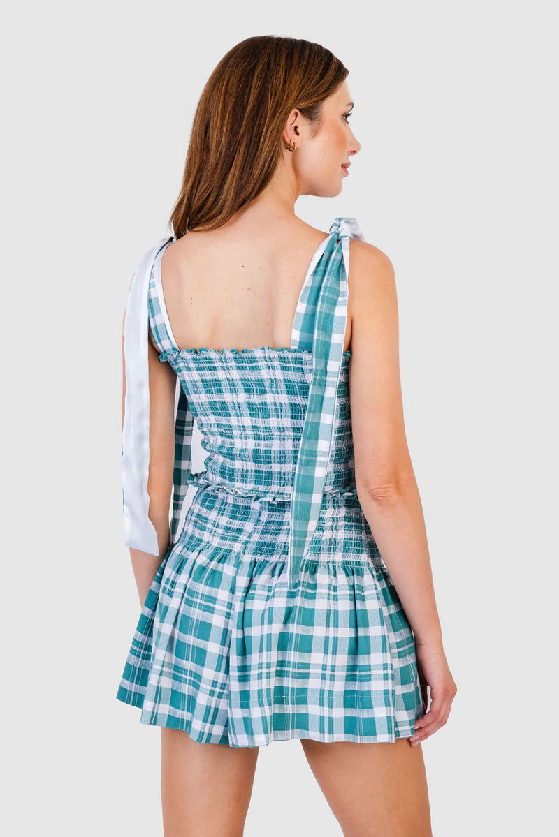 KOCH Cece Top Emerald Plaid