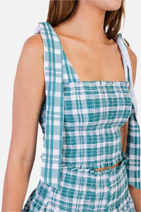 KOCH Cece Top Emerald Plaid