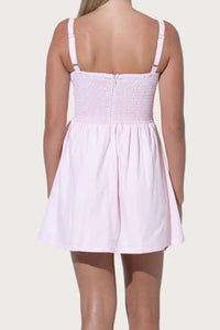 LUSANA Jordin Poplin Mini Dress