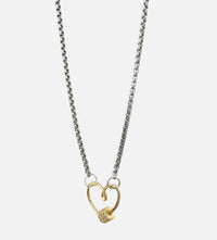 Nora James Mini Sparkle Love Lock Necklace