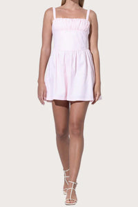 LUSANA Jordin Poplin Mini Dress