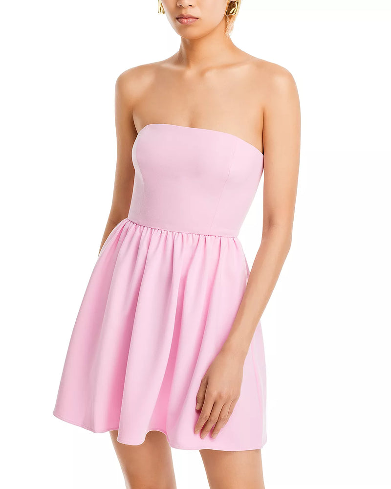 French Connection Whisper Strapless Peplum Dress