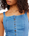 Free People A Moment In Time Denim Vest