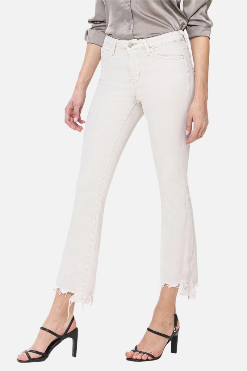 Rosie High Rise Crop Flare Jeans