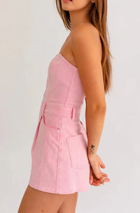 Marley Tube Denim Romper