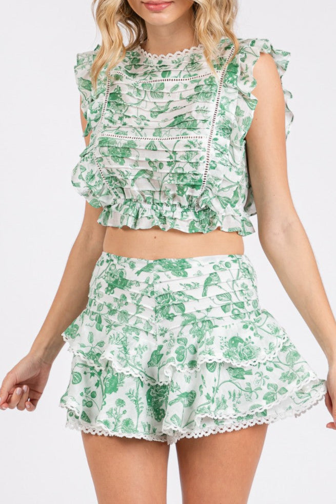 Vera Floral Ruffle Set