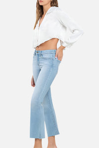 Natalia Mid Rise Ankle Bootcut Jeans