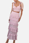 Olivia Tiered Ruffle Maxi Skirt Set