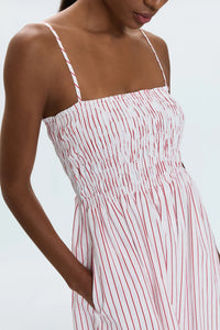 Pistola Bianca Striped Bodice Dress