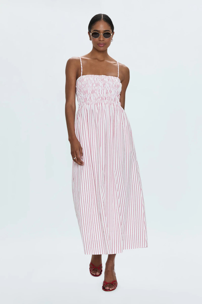 Pistola Bianca Striped Bodice Dress