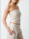 Beatrice Strapless Linen Top