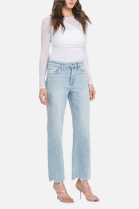 Zoey High Rise Slim Wide Jeans