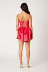 Kourt Back Tie Ruffle Dress