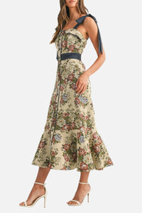 Palmer Floral Tapestry Midi Dress