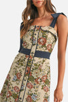 Palmer Floral Tapestry Midi Dress