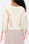 Hanley Bow Open Knit Cardigan