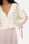 Hanley Bow Open Knit Cardigan