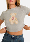 Teddy Short Sleeve Sweater Top