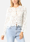 Lennox Crochet Button Top