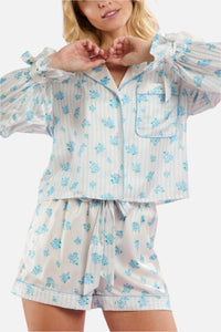 Arabella Floral Satin Pajama Set