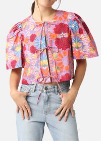 Blaize Tie Front Crop Top