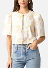 Moxie Floral Tie Top