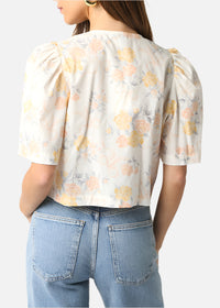 Moxie Floral Tie Top