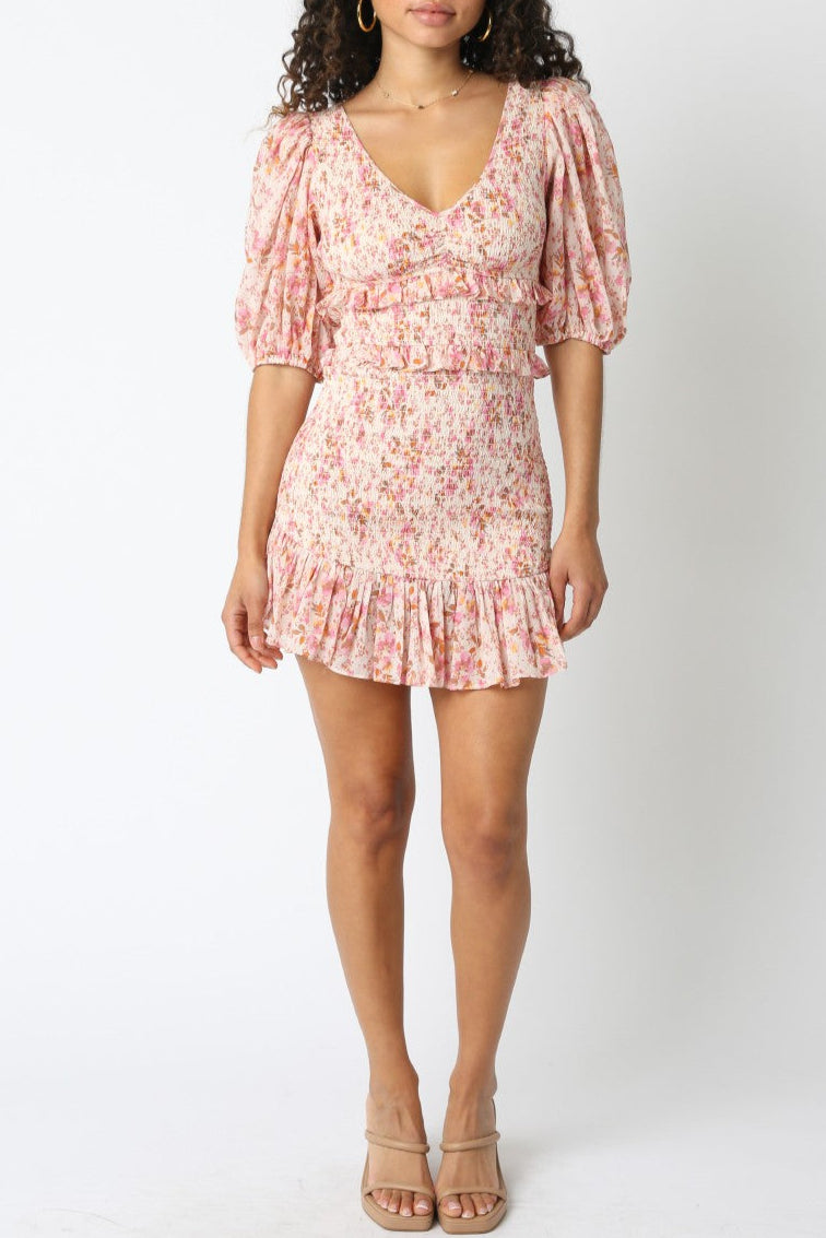 Capri Smocked Mini Dress