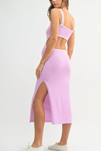 Demi Knit Open Back Midi Dress