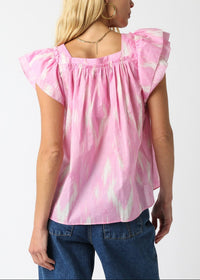 Charlotte Ruffle Sleeve Blouse