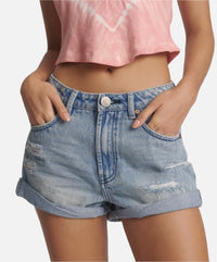 One Teaspoon Bandits High Waist Messed Up Shorts