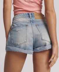 One Teaspoon Bandits High Waist Messed Up Shorts