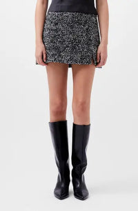 French Connection Chantelle Herringbone Mini Skirt