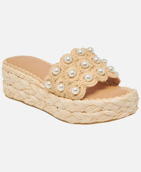 Dolce Vita Caper Pearl Platform Slide Sandals