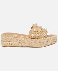 Dolce Vita Caper Pearl Platform Slide Sandals