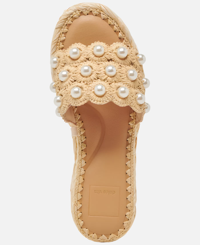 Dolce Vita Caper Pearl Platform Slide Sandals