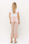 Bella High Rise Crop Flare in Coral