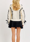 Emma Ribbon Pointelle Knit Sweater