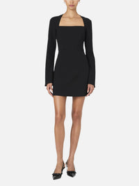 French Connection Whisper Square Neck LS Dress