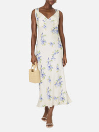 French Connection Vivian Ennis Satin Midi Dress