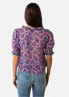 Saylor Alda Hydrangea Block Print Top