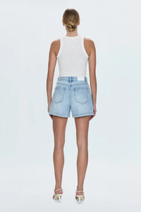 Pistola Saige High Rise A-Line Denim Shorts