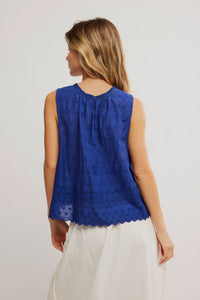 Free People Marina Eyelet Tank Top