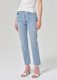 AGOLDE Riley High Rise Straight Jeans