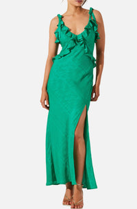 ASTR The Label Sorbae Ruffle Maxi Dress