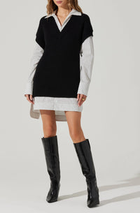 ASTR The Label Ishilly Layered Sweater Dress