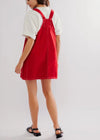 Free People Overall Smock Mini Dress