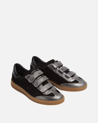 P448 Monza Velcro Black Sneaker