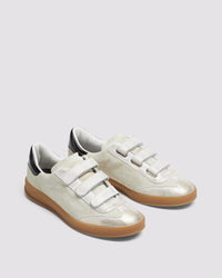 P448 Monza Velcro Cream Sneaker